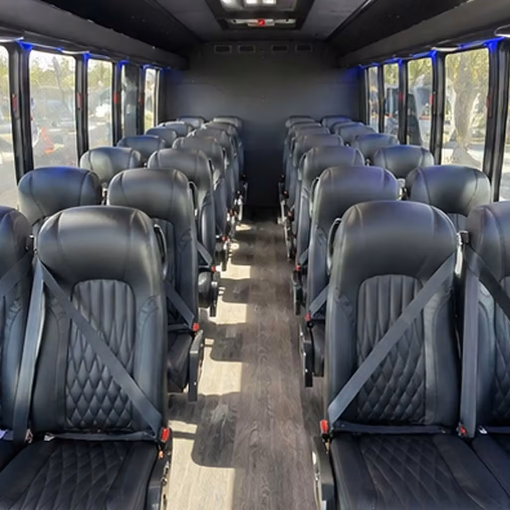 28 passenger minibus interior