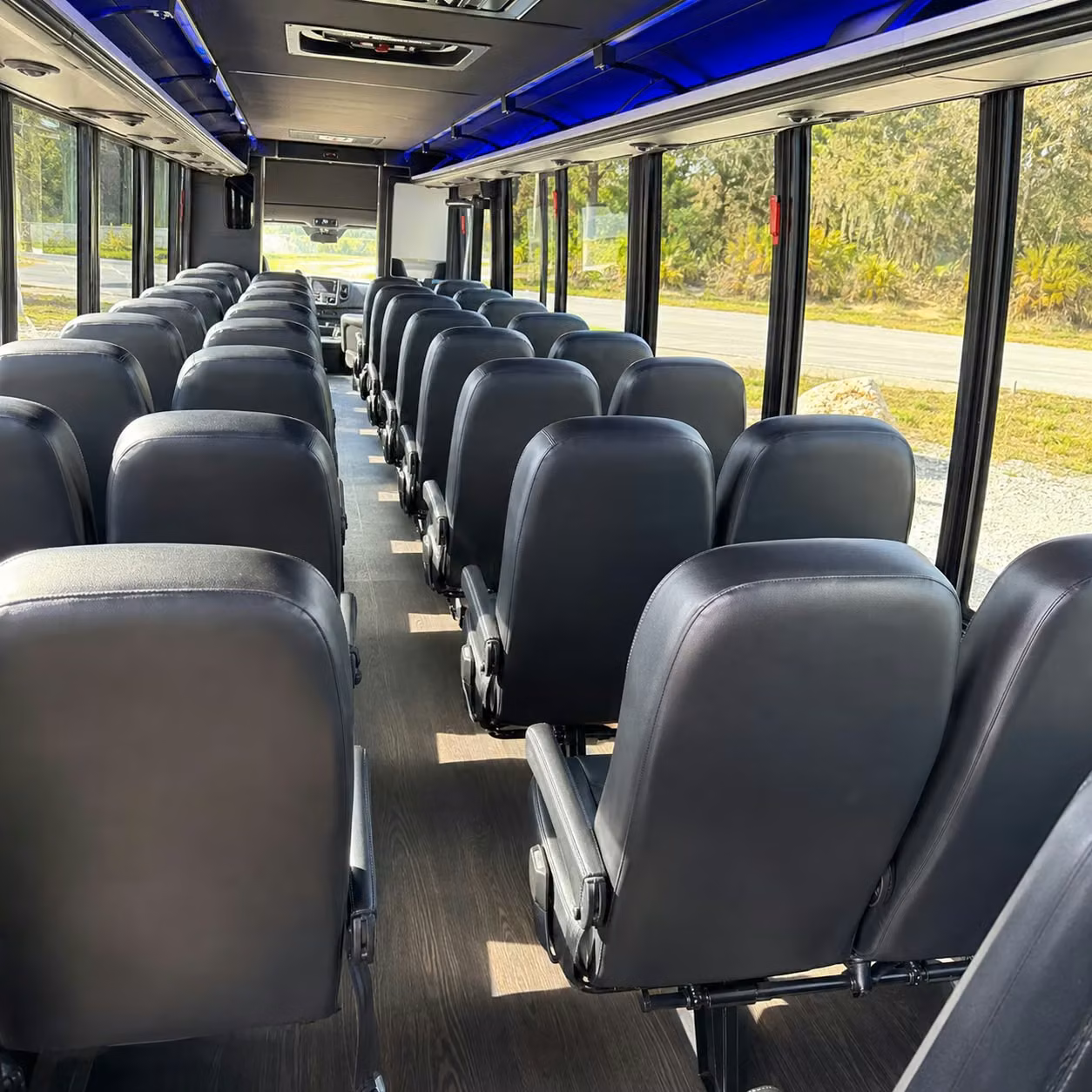 30 passenger minibus interior